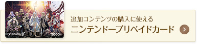 追加コンテンツの購入に使えるニンテンドープリペイドカード