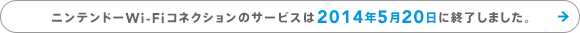 ニンテンドーWi-Fiコネクションのサービスは2014年5月20日に終了しました。