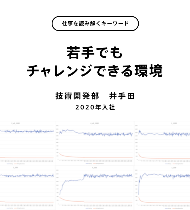 若手でもチャレンジできる環境