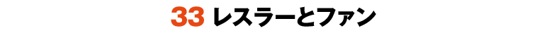 33レスラーとファン