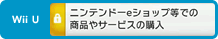 Wii U ニンテンドーeショップ等での商品やサービスの購入