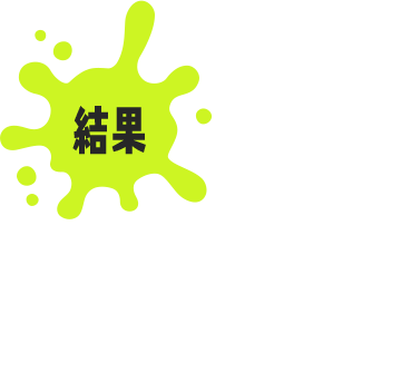 結果03　フェスの結果に応じて、ゴホウビに「スーパーサザエ」がもらえる。