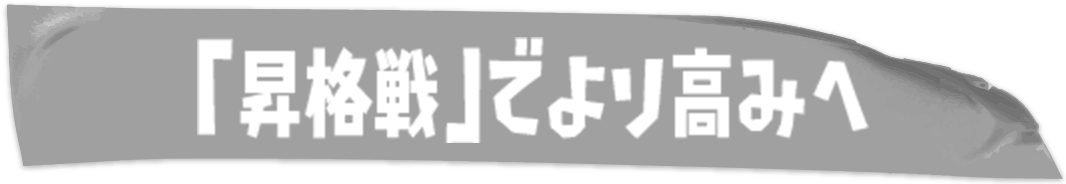 「昇格戦」でより高みへ