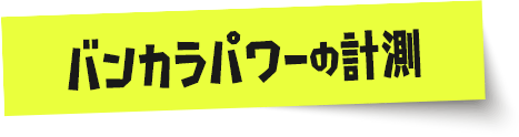 (Ver.4.0.0で追加)バンカラパワーの計測