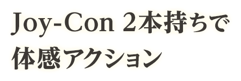 Joy-Con 2本持ちで体感アクション