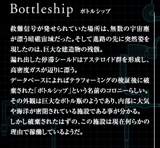 Bottleship@{gVbv@~MĂꏊ́ẢFoYÏʒ悾BĐiH̐ɓˑRp̂́AȌ̎c[B
Ro؃V[h̓AXeChQ`AxKXӂɕYB
f[^x[Xɂ΃etH[~Ǒ،ɔjꂽu{gVbvvƂÕRj[炵B
̊Oς͋ȃ{gr̂悤łAɑCCmĂ{݂ł鎖B
jꂽ͂́A̎{݂͌݉炩̗RŉғĂ悤B