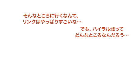 でも、ハイラル城ってどんな所なんだろう…